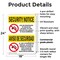 Signmission Drugs Or Alcohol Dismiss Bilingual OSHA Security Notice Sign, Plastic, 18in W x 24in L, 2PK OS-2PACK-SN-P-1824-L-11530 - alternate 6